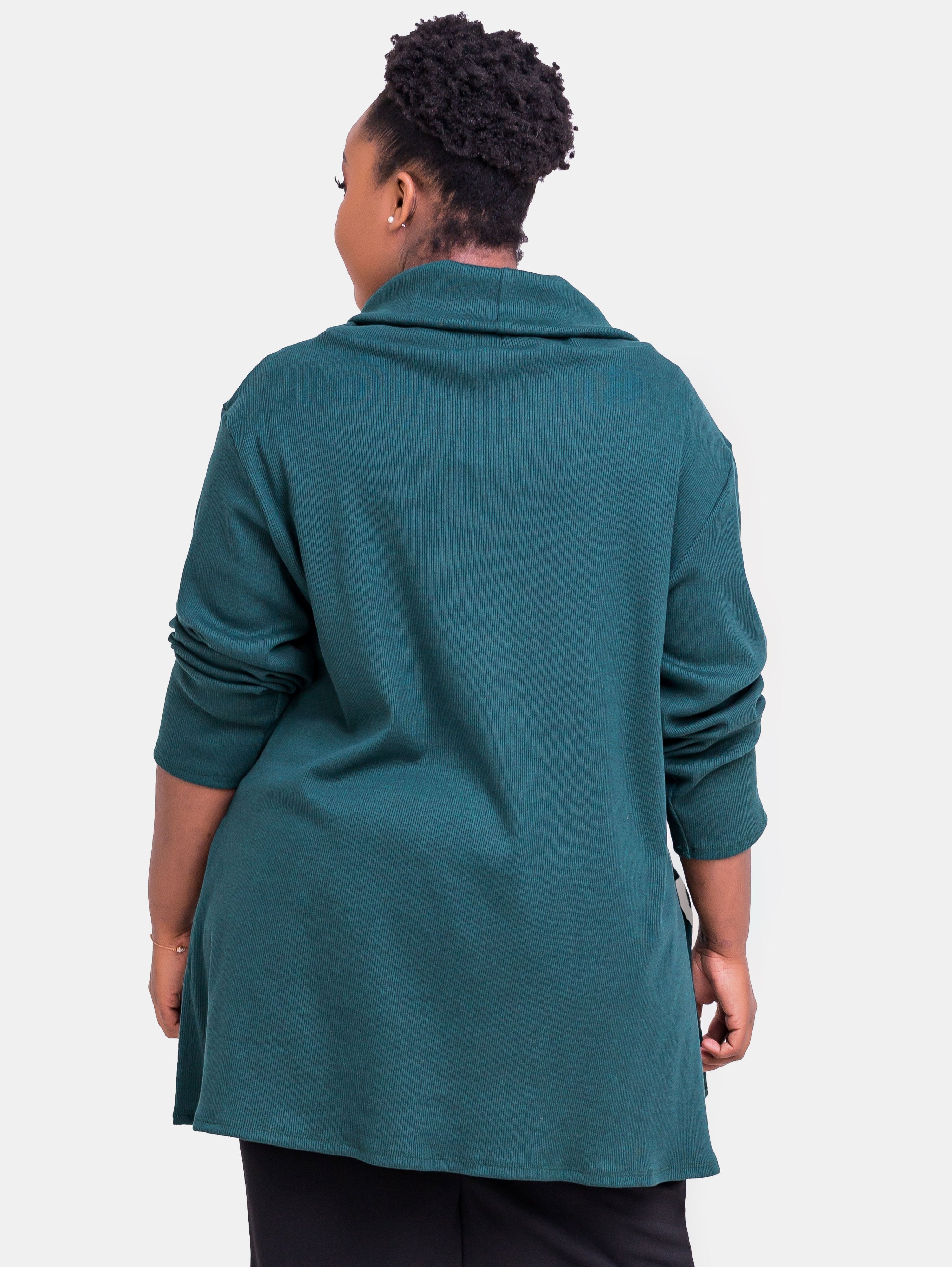 Vivo Rib Top - Dark Green