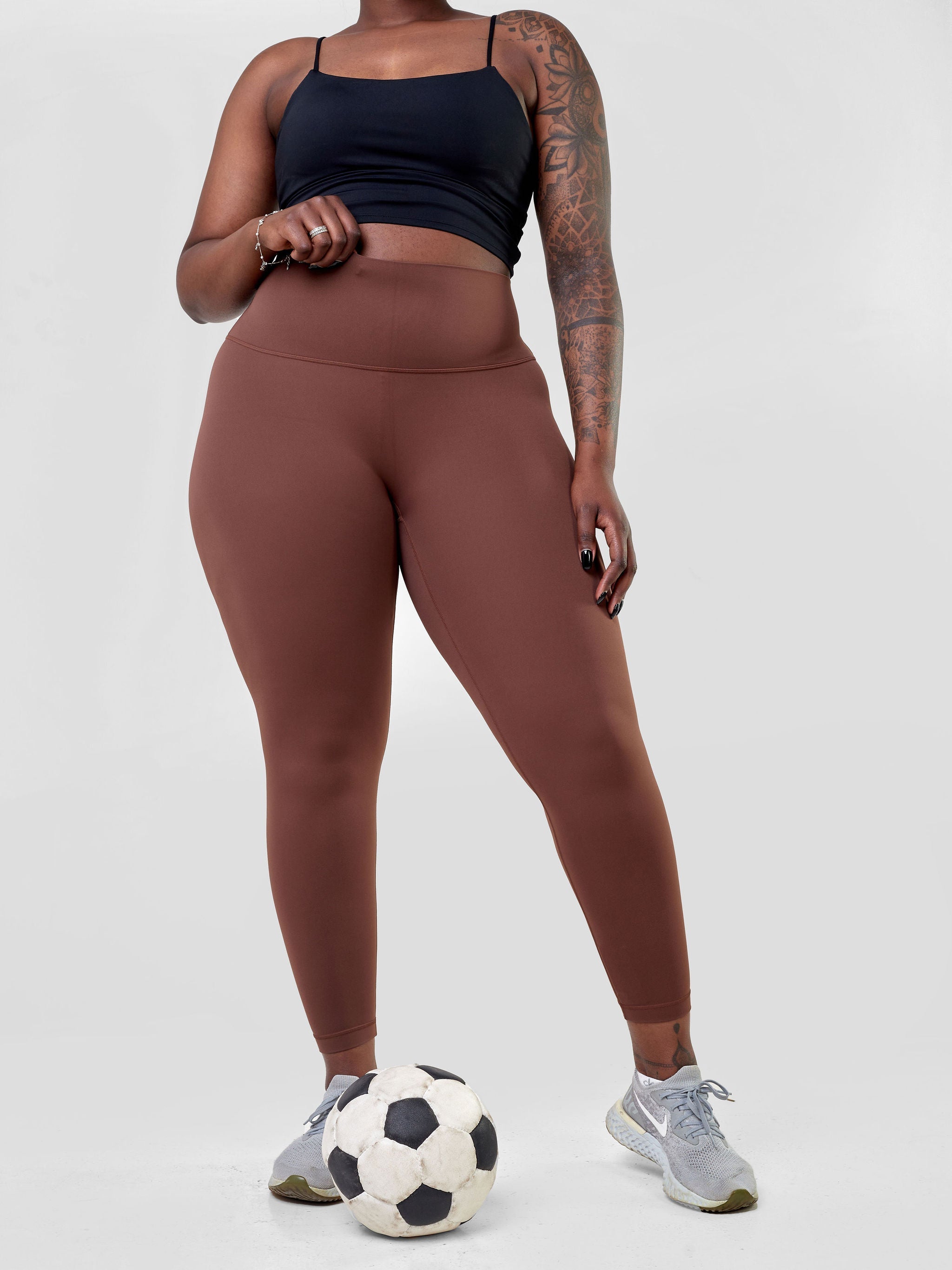 Ava Fitness Bella Workout Leggings - Chest Nut