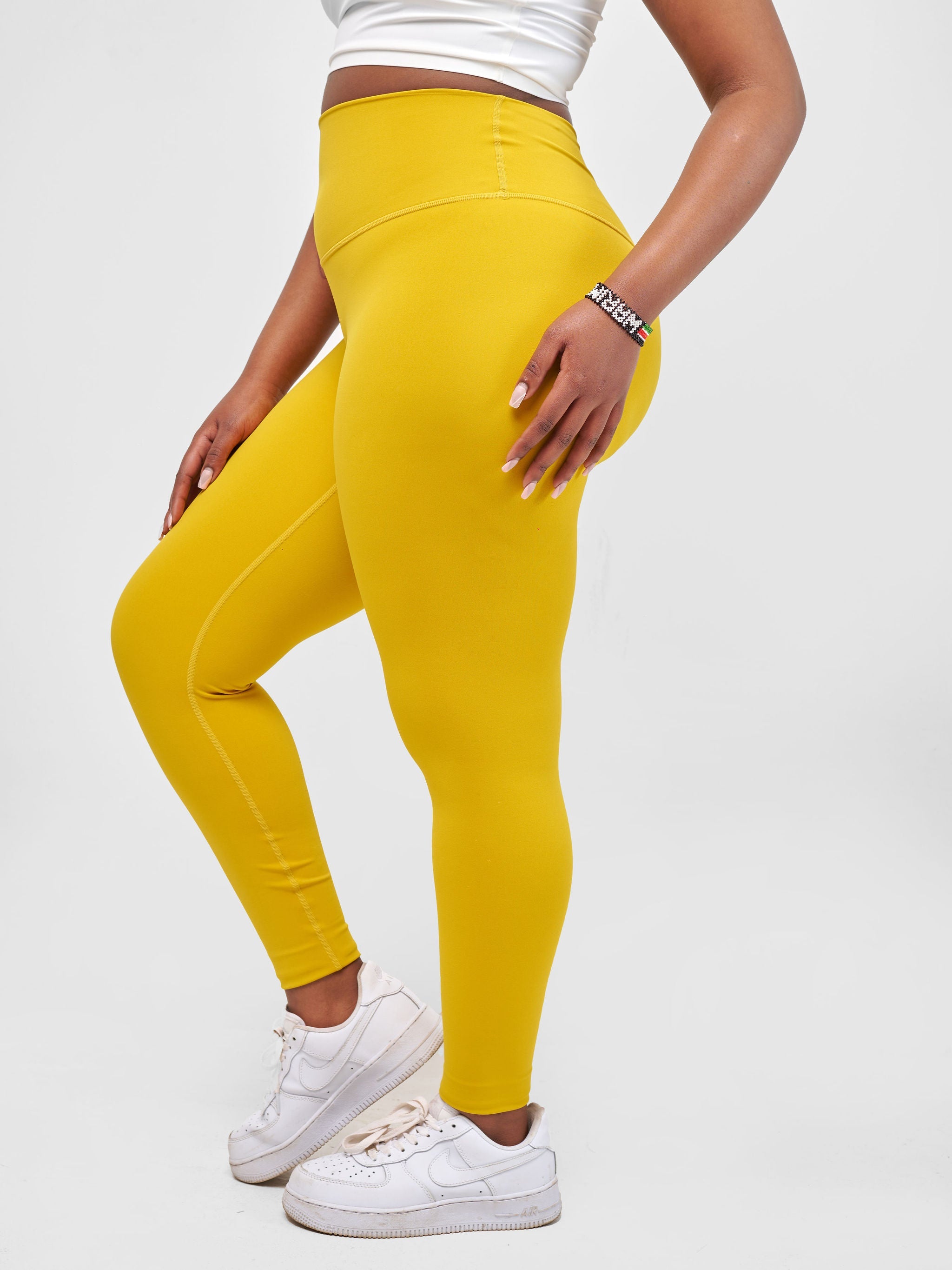 Ava Fitness Bella Workout Leggings - Dark Yellow