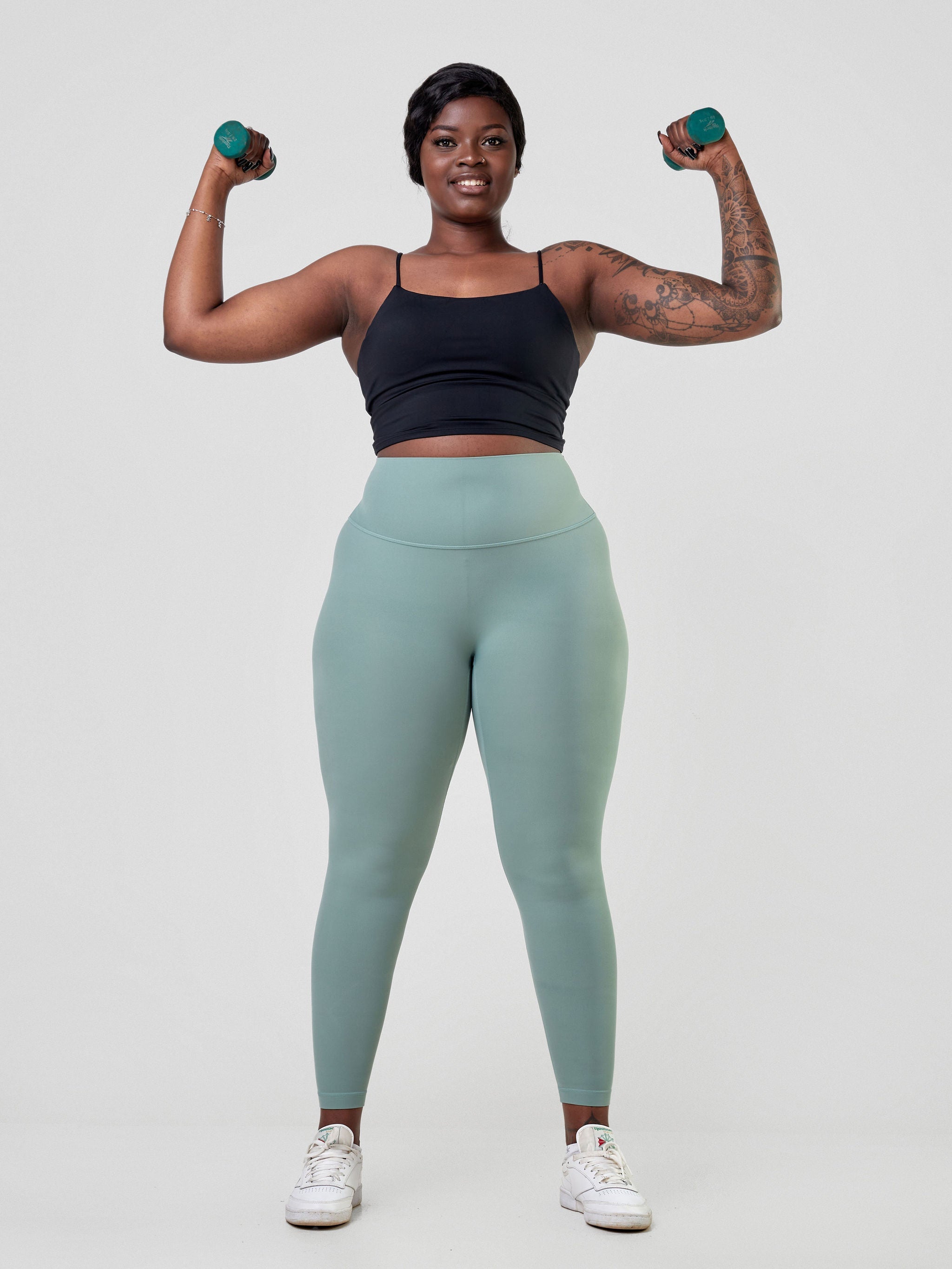 Ava Fitness Bella Workout Leggings - Denim Blue