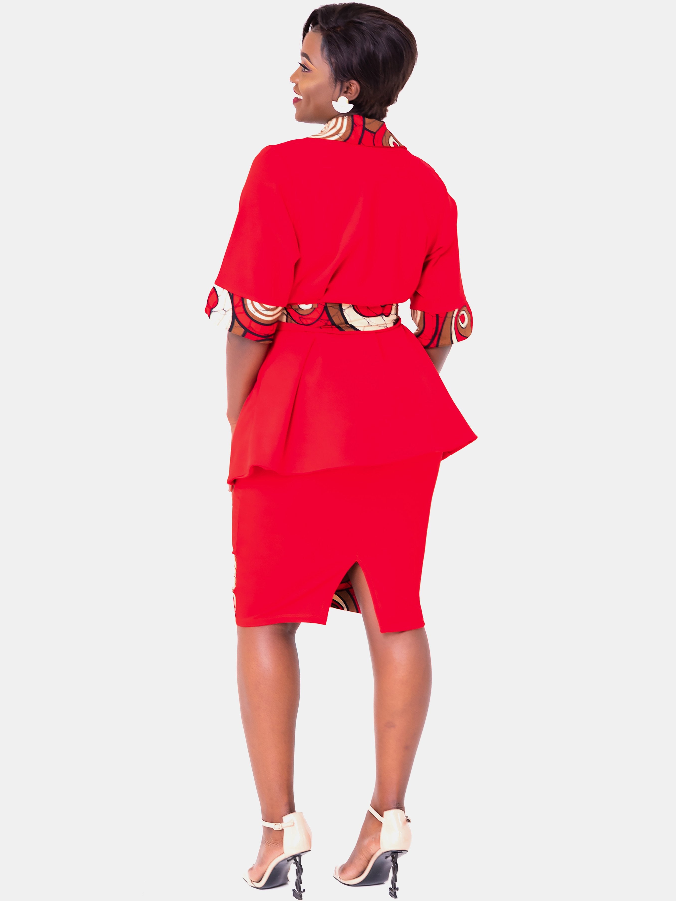 Vivo Swazuri A-Line Coat - Red