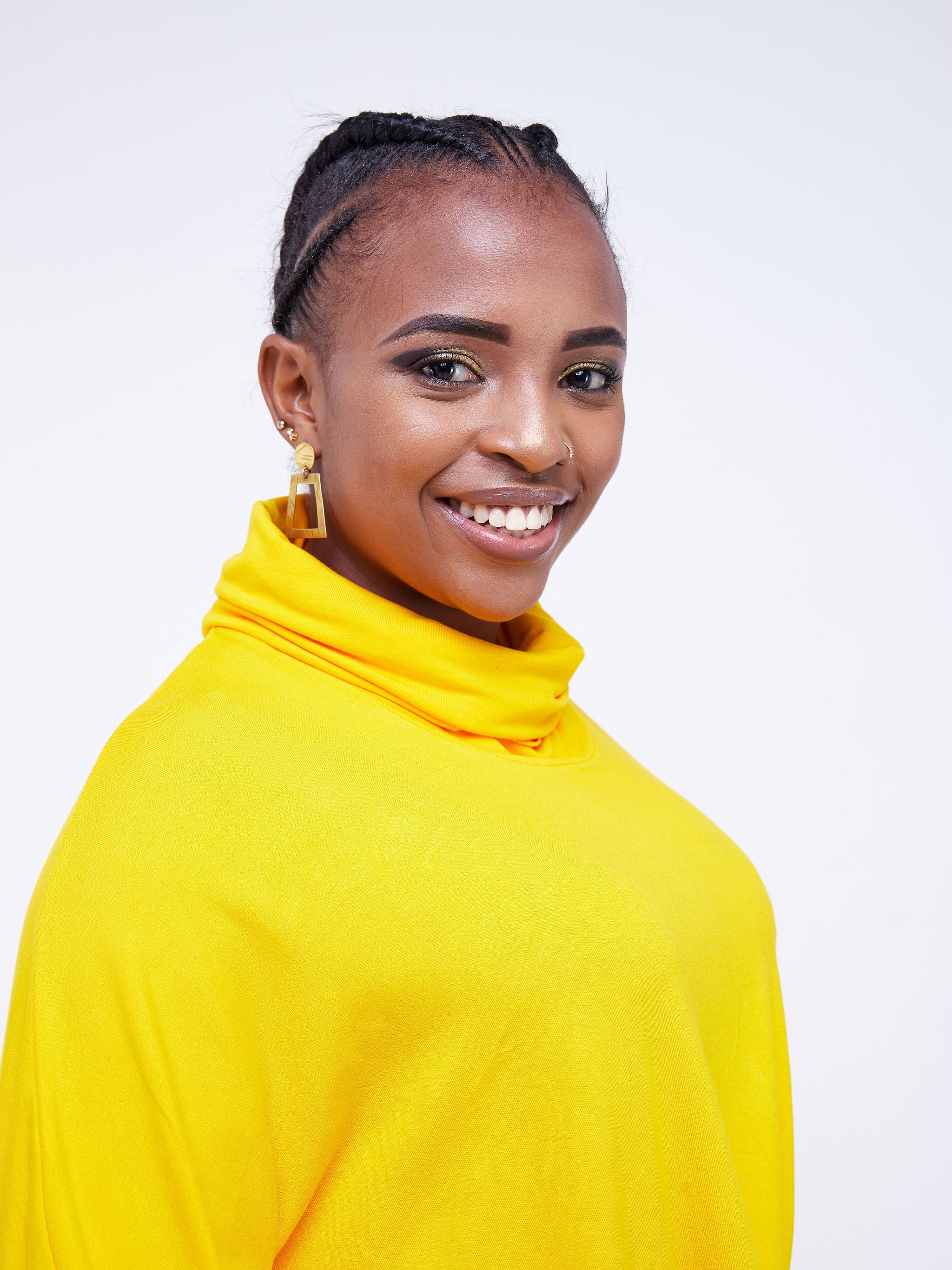 Vivo Basic Dolman High Low Top - Yellow