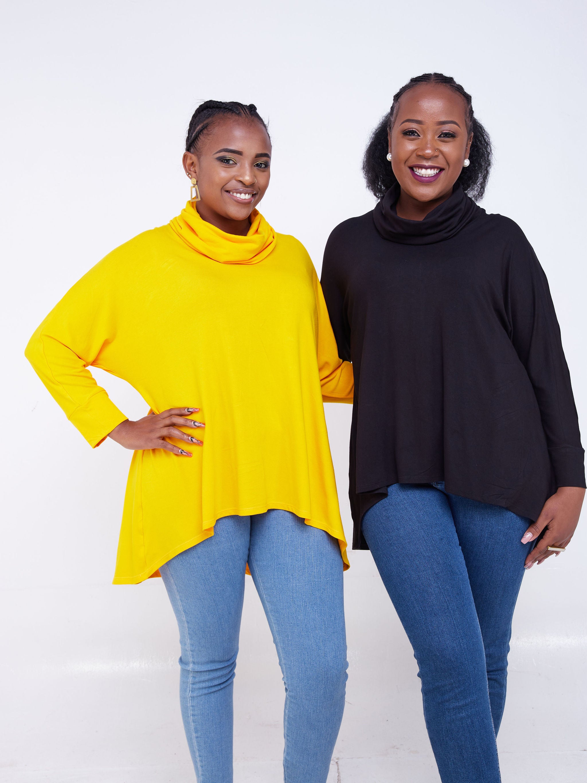 Vivo Basic Dolman High Low Top - Yellow