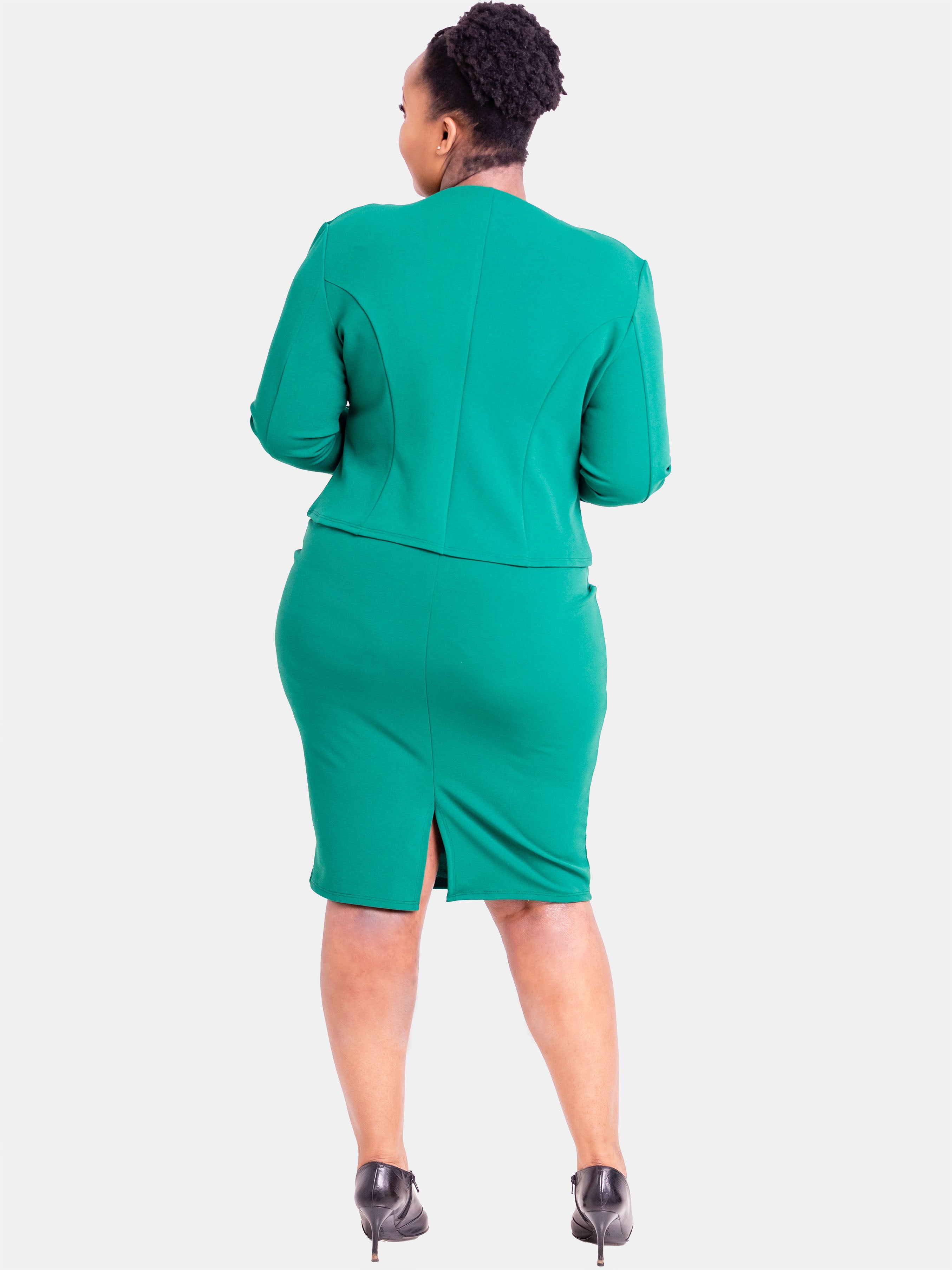 Vivo Basic Escape Pencil Skirt - Dark Green