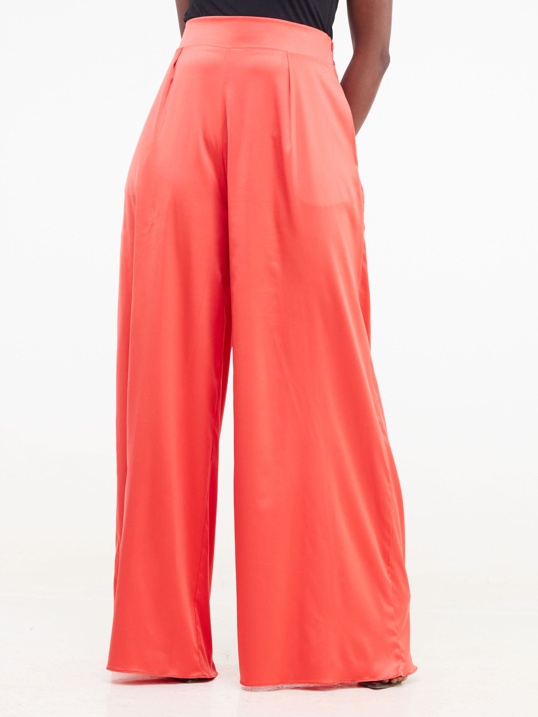 Vivo Fara Wide Leg Pants - Orange