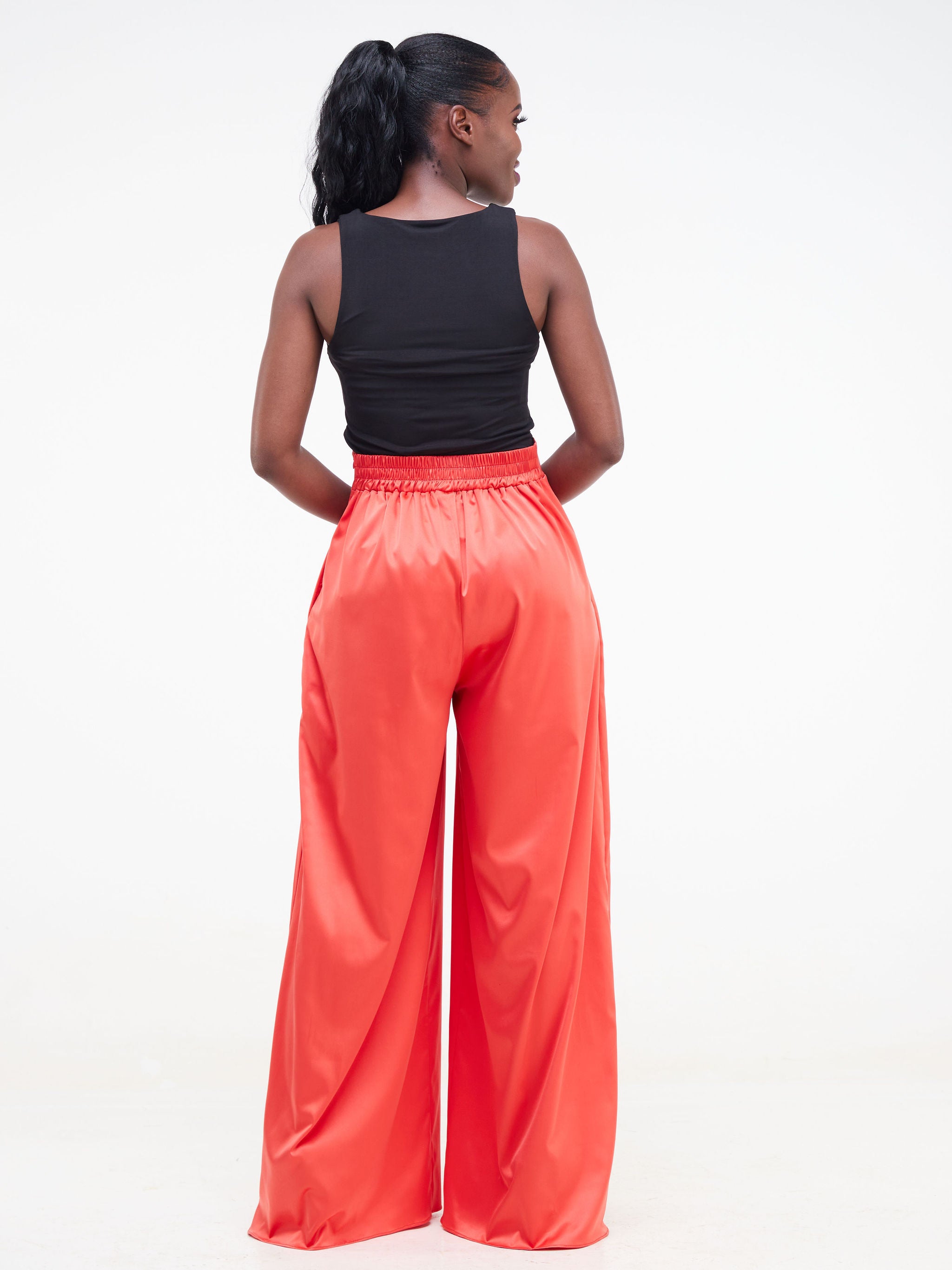 Vivo Fara Wide Leg Pants - Orange