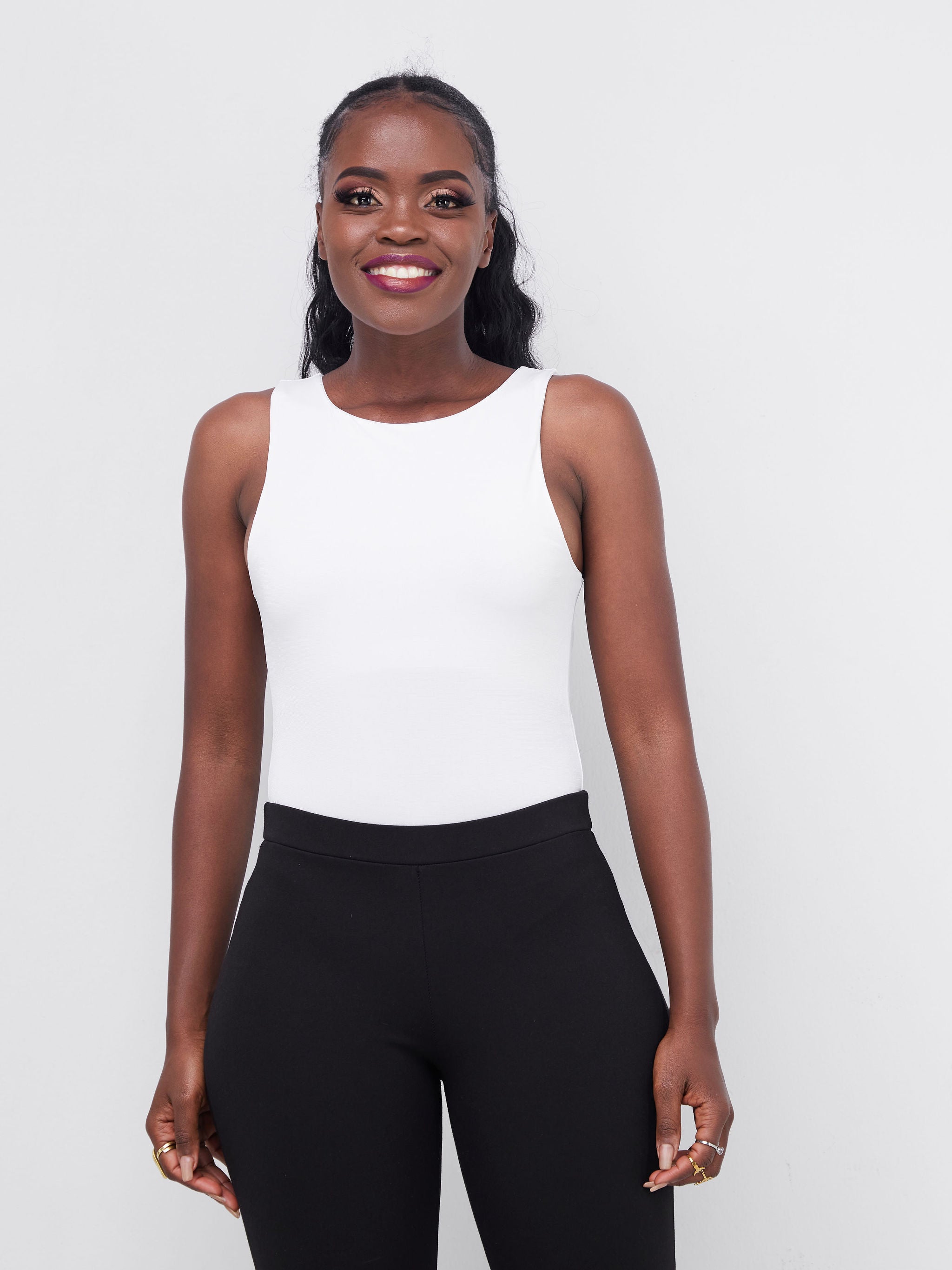 Vivo Basic RT Sleeveless Bodysuit - White