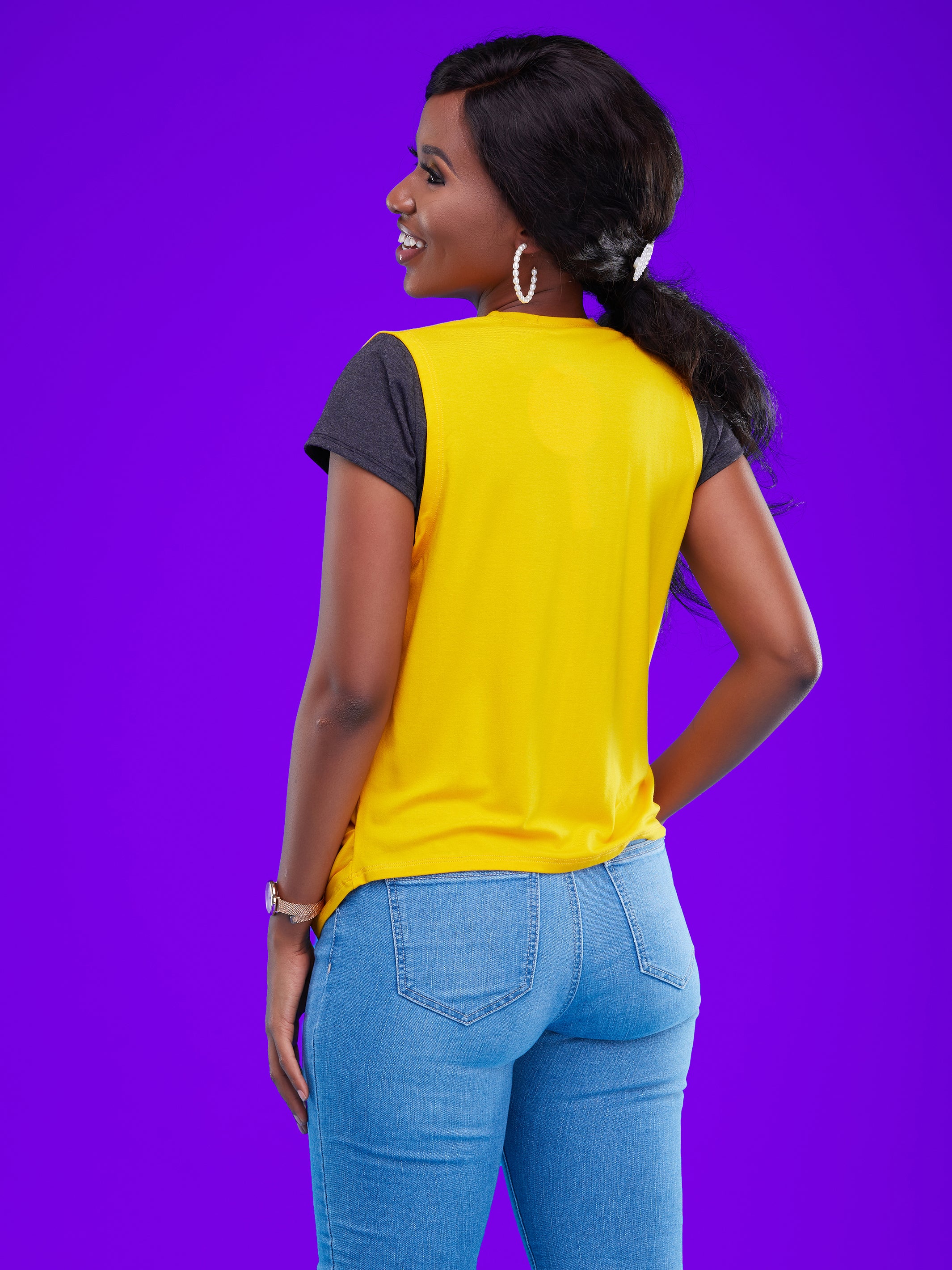 Vivo Basic Sleeveless Sienna Waterfall - Yellow