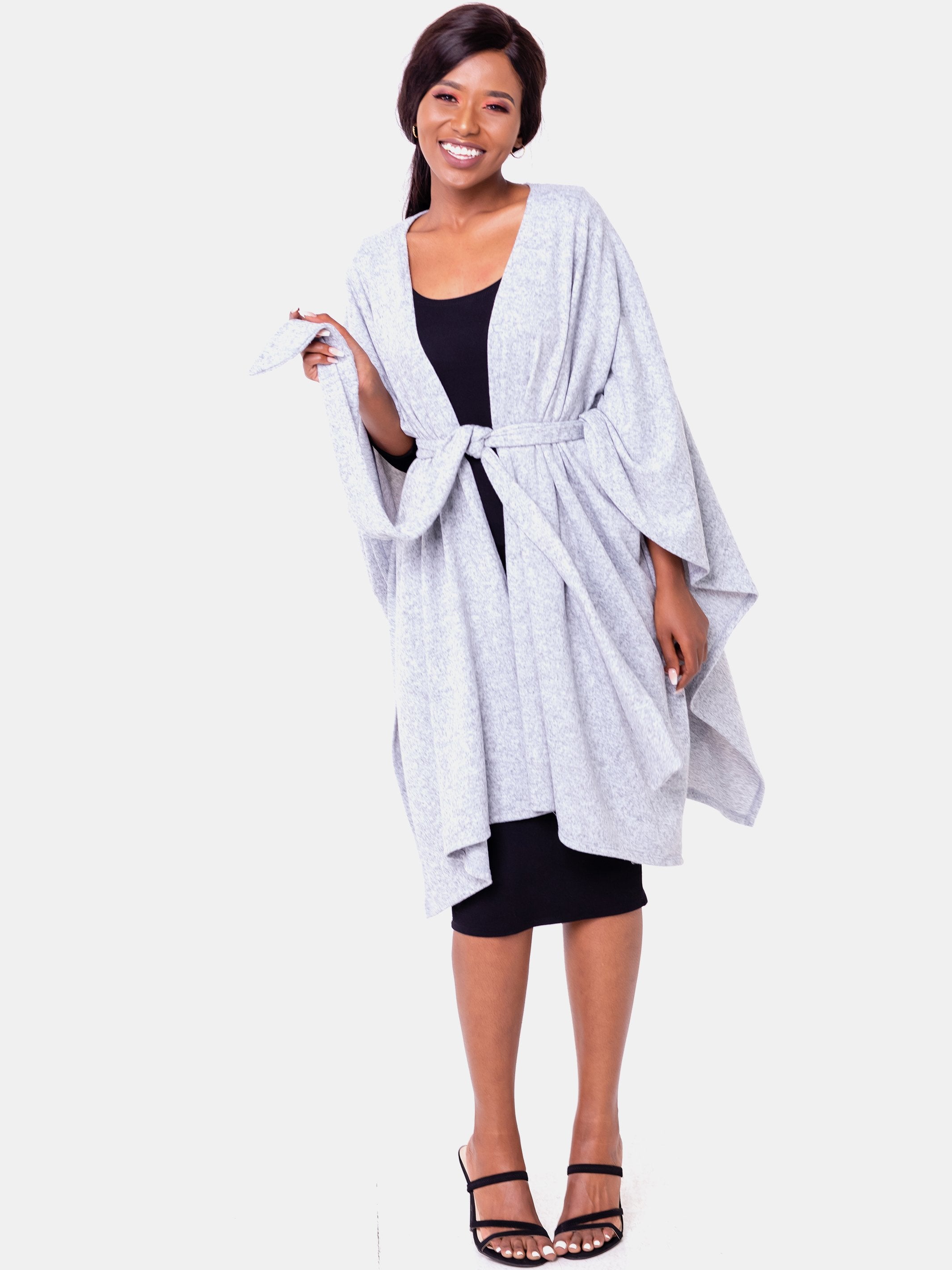 Vivo Tulia Shawl - Light Grey - Shop Zetu