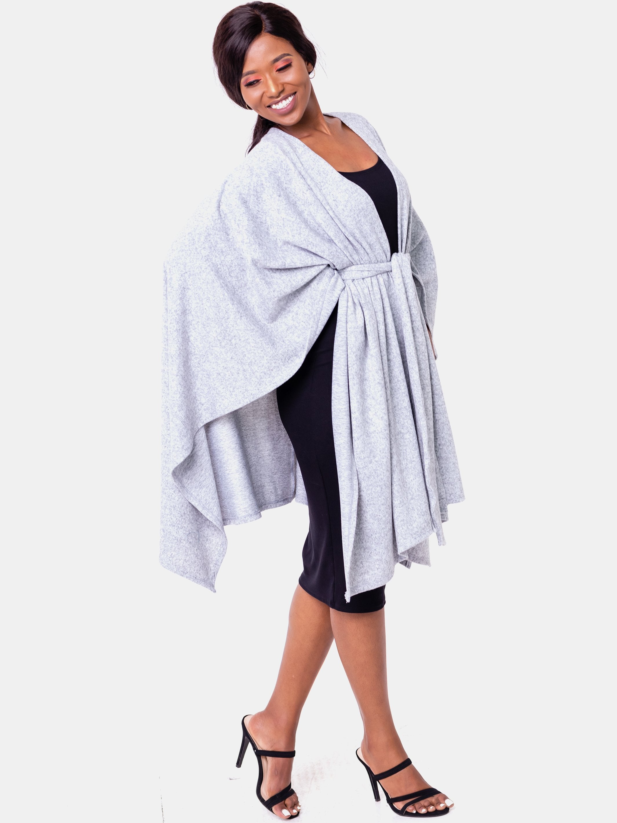 Vivo Tulia Shawl - Light Grey - Shop Zetu