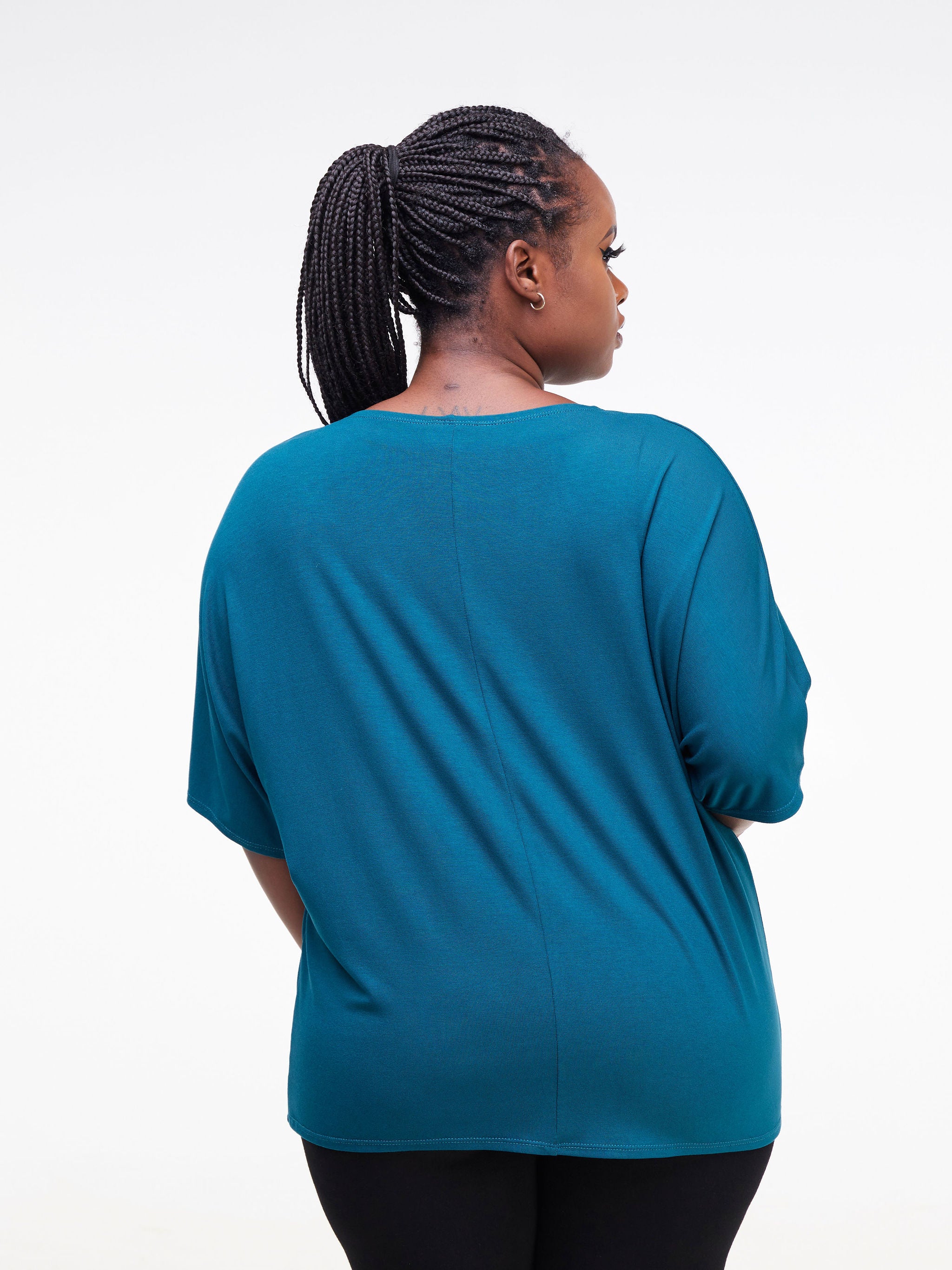 Vivo Basic Sienna Jersey Top - Teal