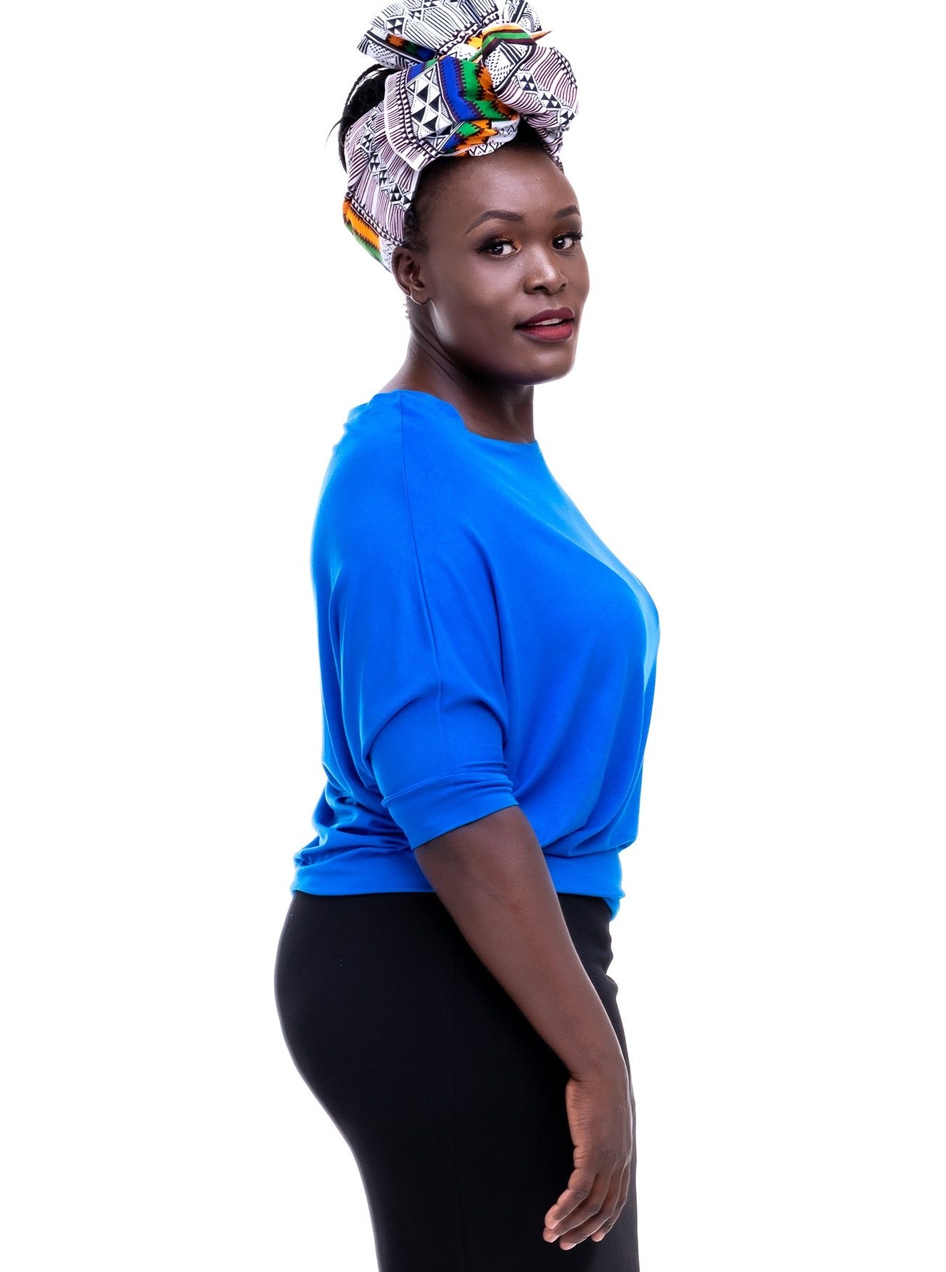 Vivo Annie Dolman Top - Royal Blue - Shop Zetu