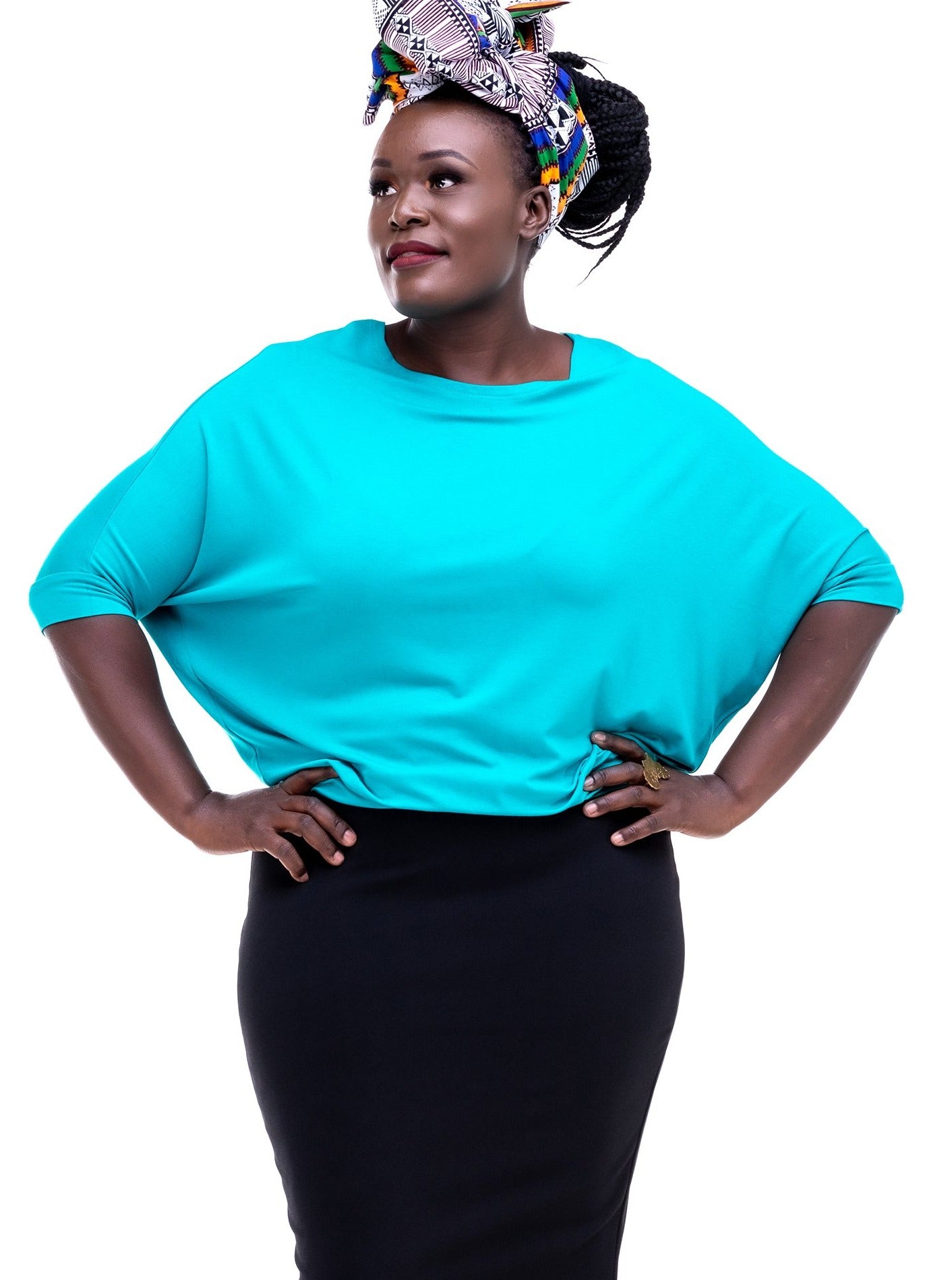 Vivo Annie Dolman Top - Sea Green - Shop Zetu