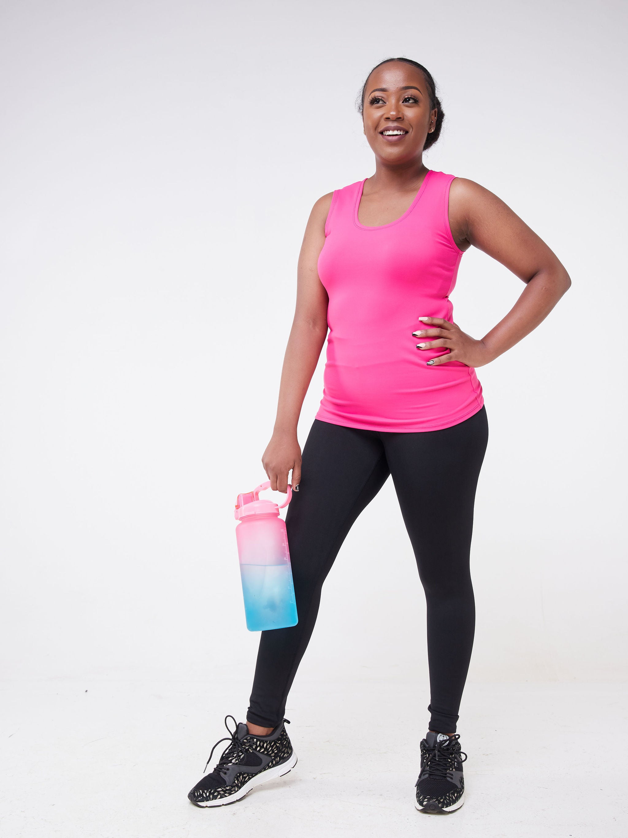 Vivo Fitness Sleeveless Fitted Top - Pink