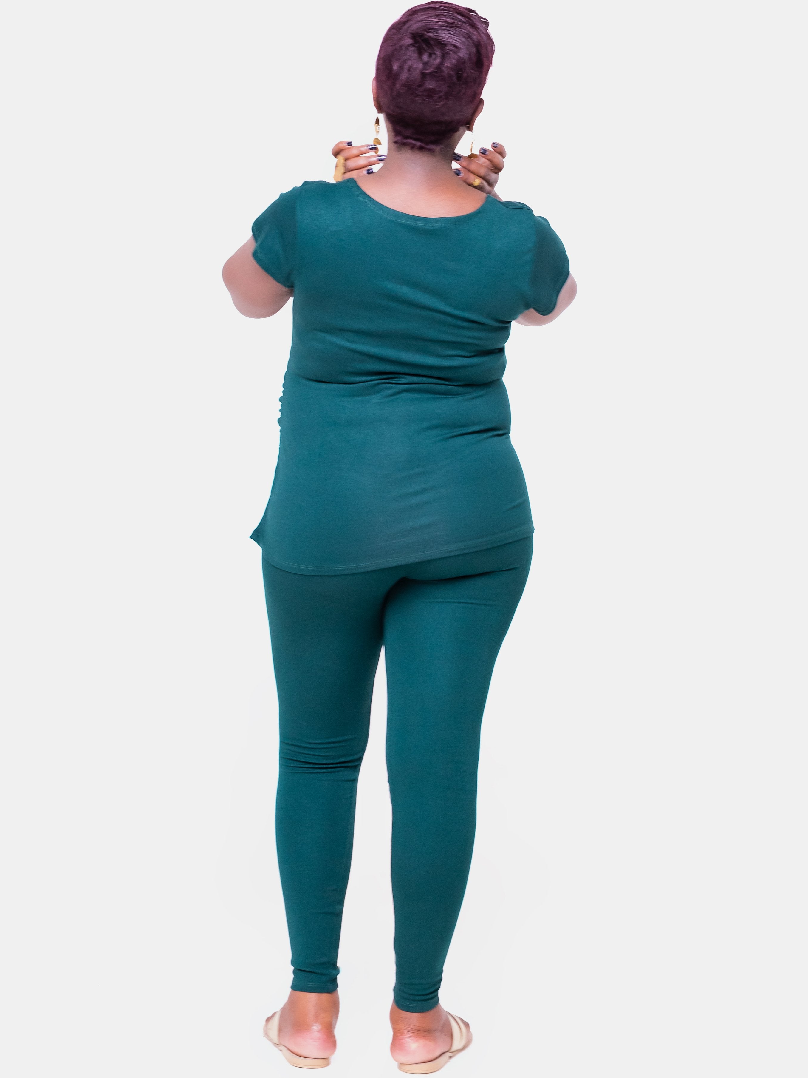 Sowairina Lea Leggings - Dark Green