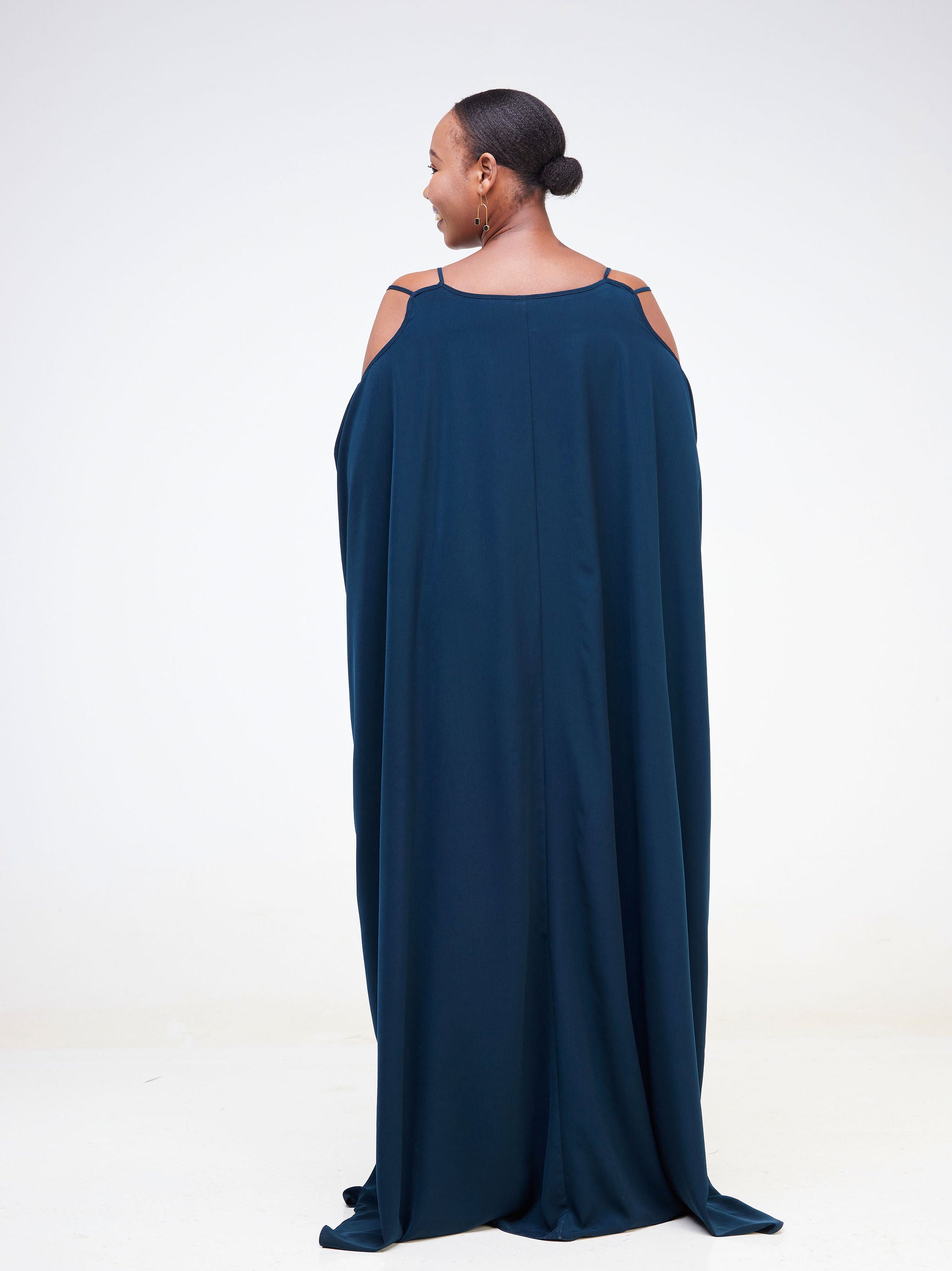 Vivo Dali Strappy Cold Shoulder Kaftan - Teal