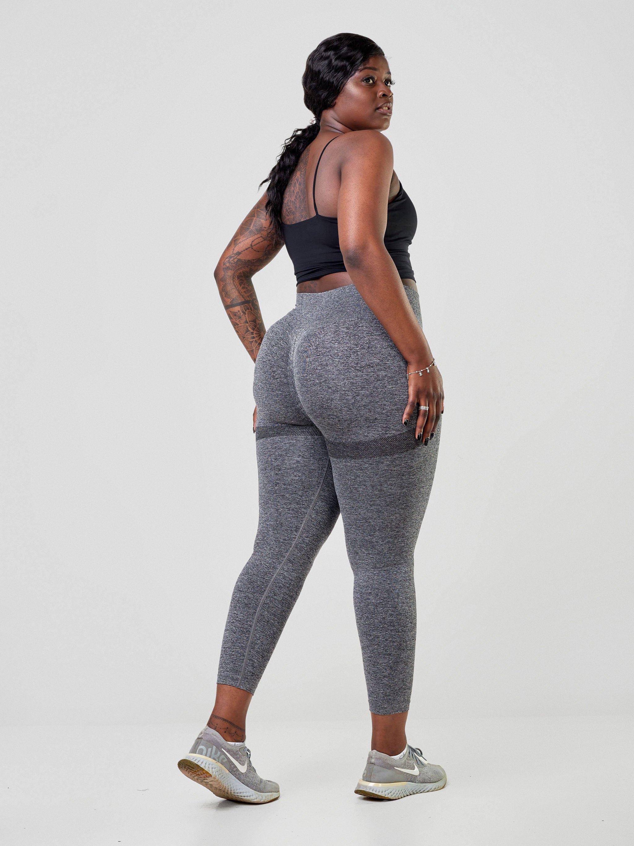 Ava Fitness Stay Active Leggings - Dark Grey