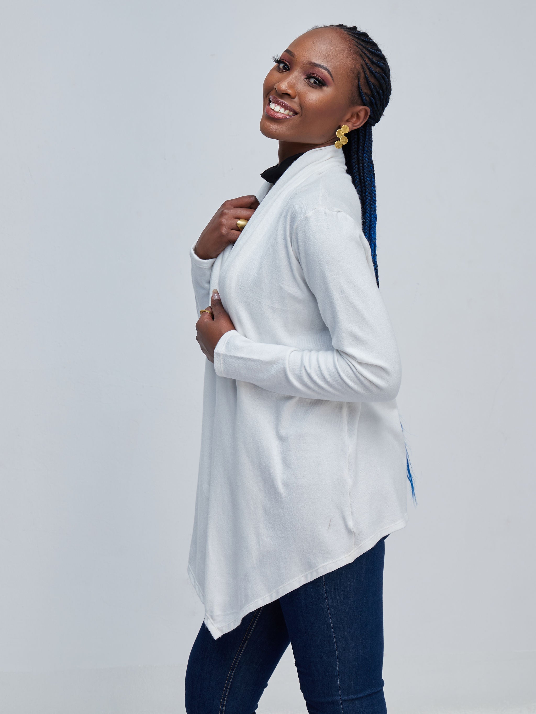 Vivo Basic Joy Sweater - White