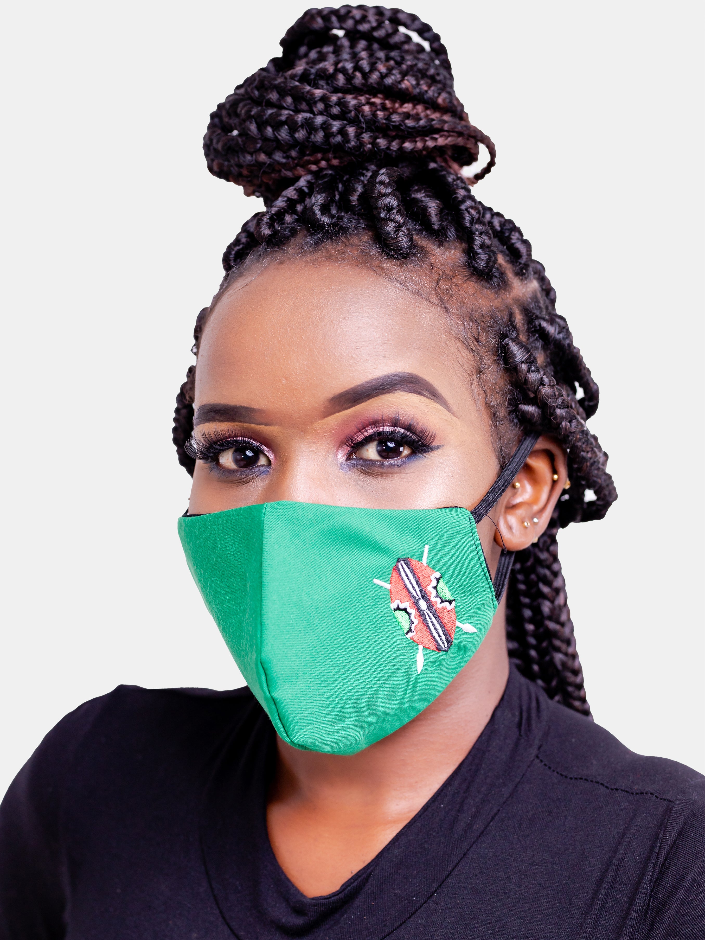 Kenya Zetu 3-Ply Mask - Green