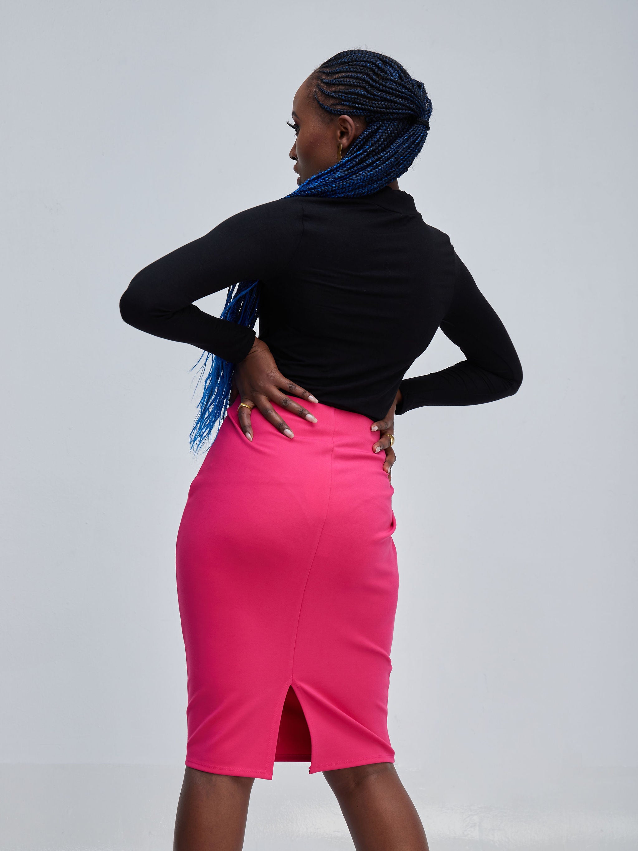 Vivo Basic Waridi Pencil Skirt - Pink