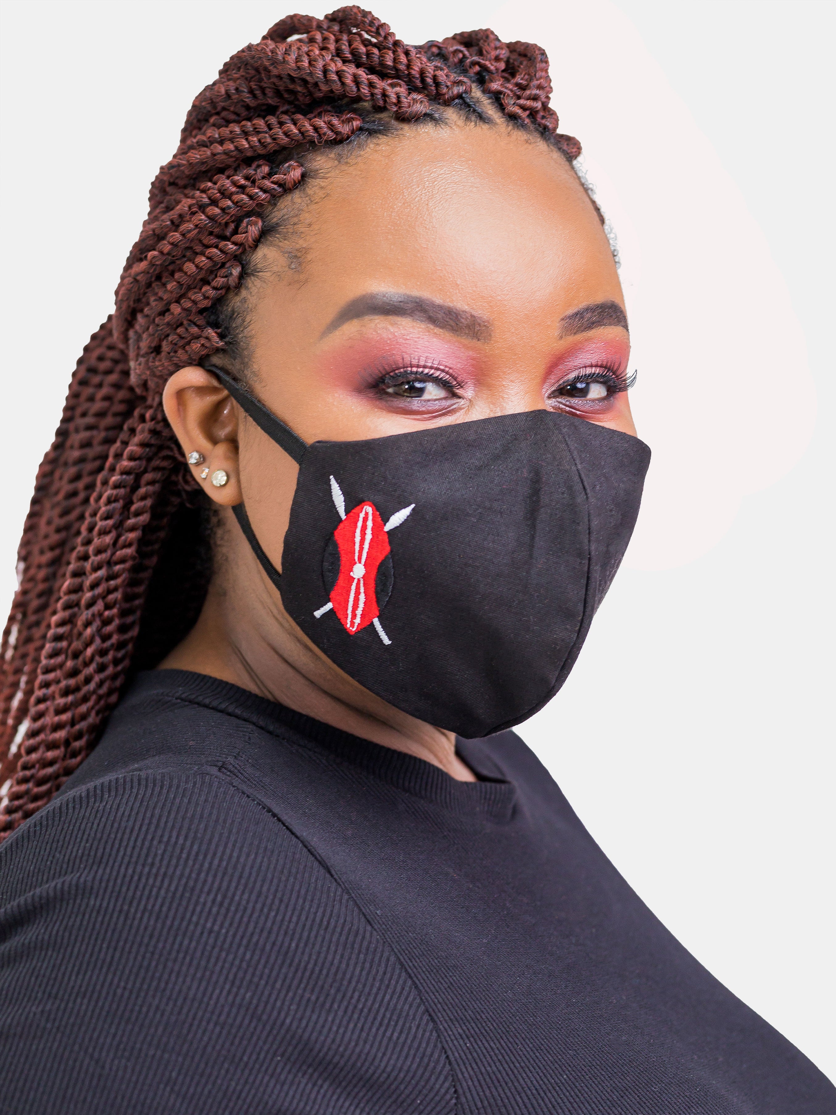 Kenya Zetu 3-Ply Mask - Black