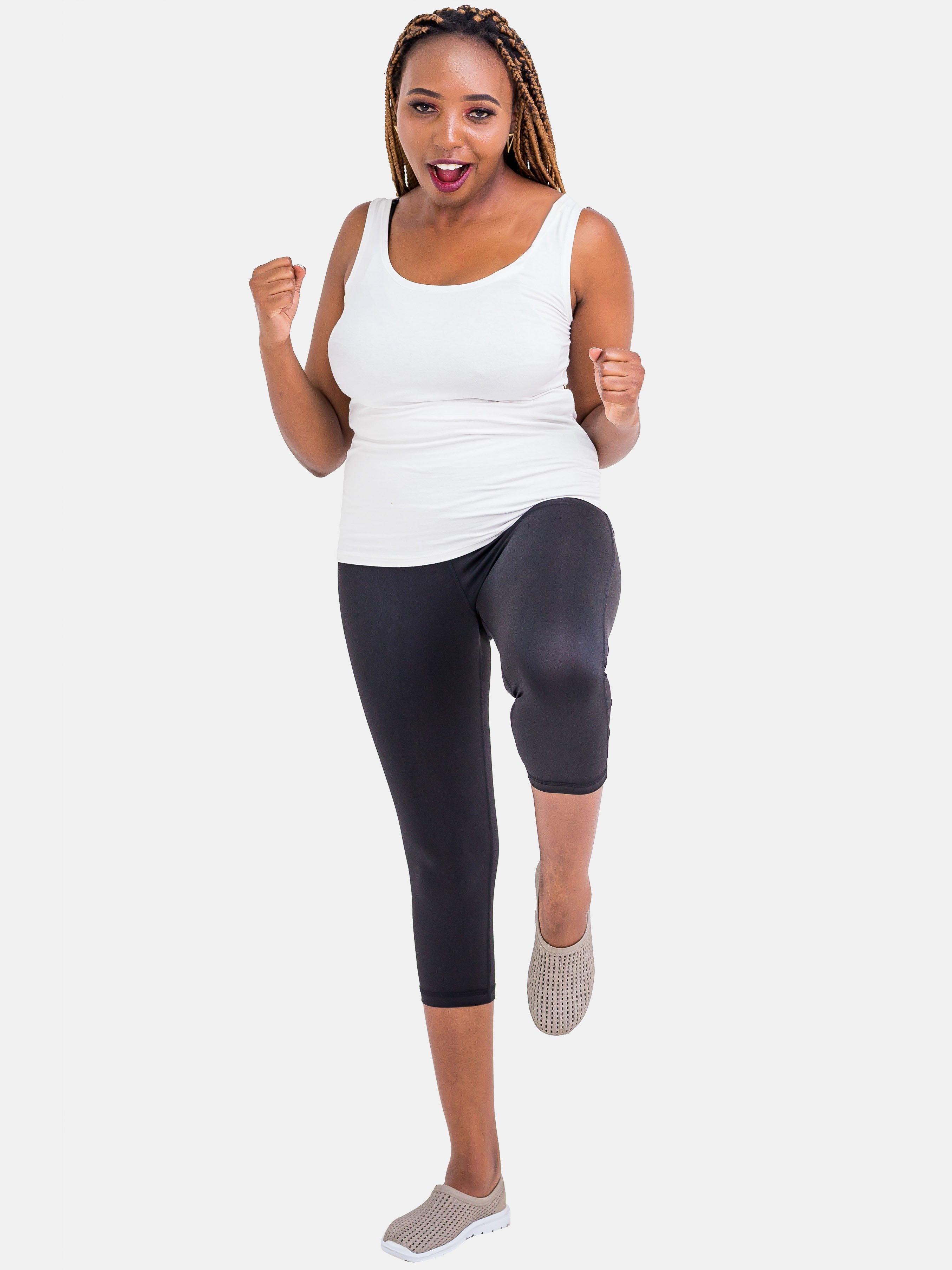 Vivo Capri Fitness Pants - Black (Special Offer) - Shop Zetu