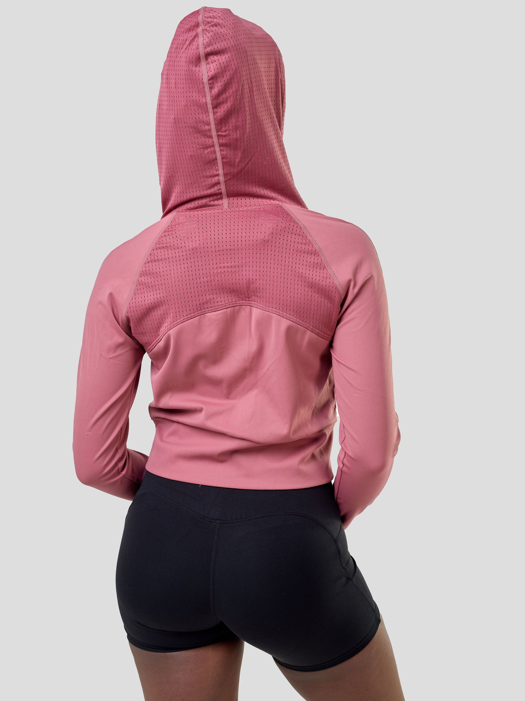 Ava Fitness Long Sleeved Zipper Top - Pink