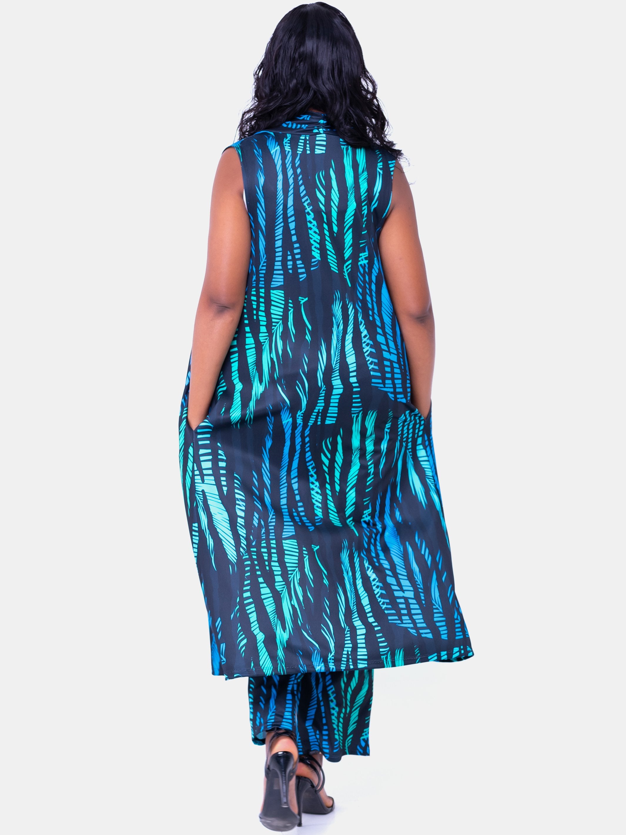 Vivo Tuni Sleeveless Waterfall - Blue Print