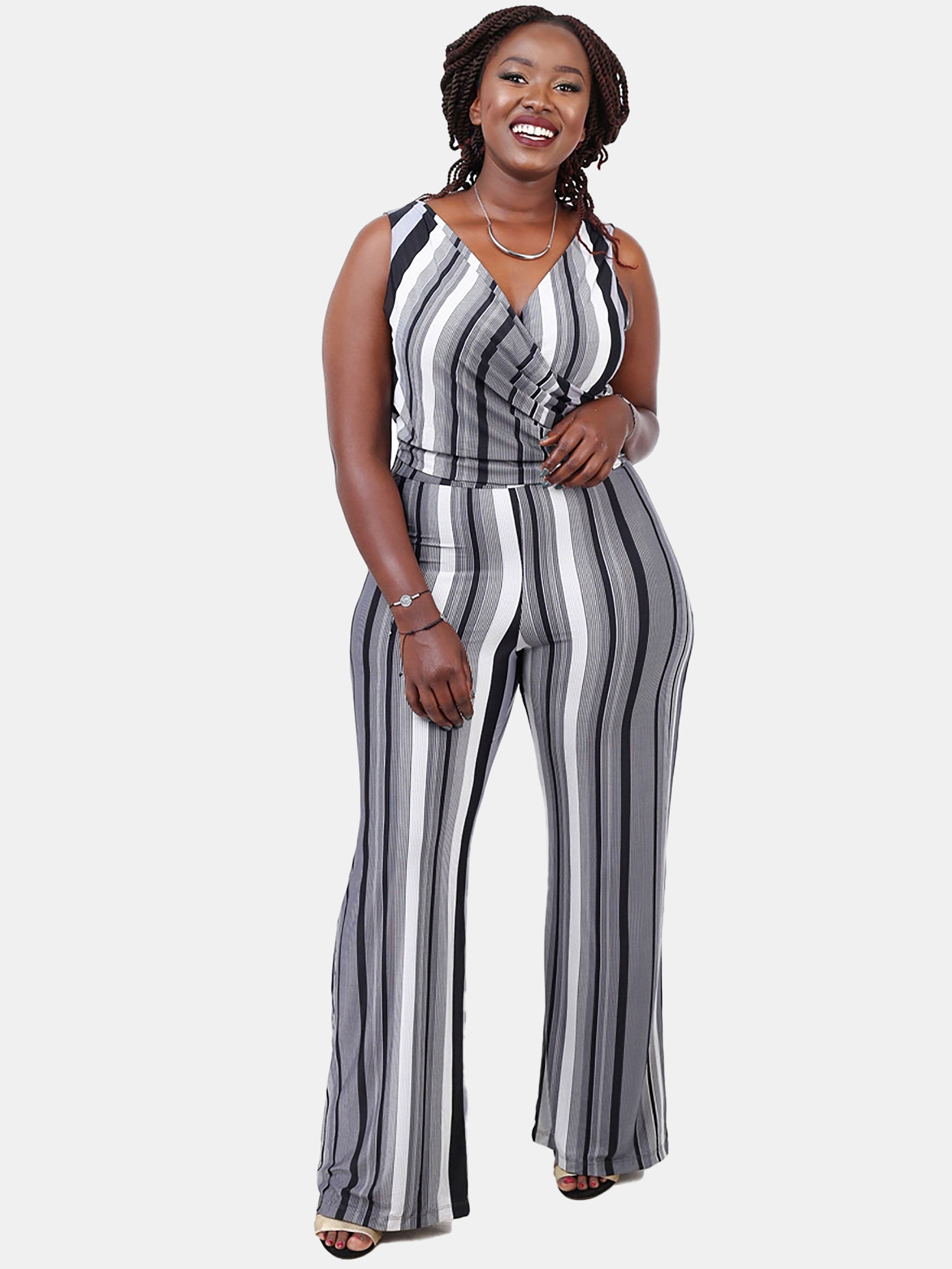 Vivo Jemma Jumpsuit - Grey - Shop Zetu