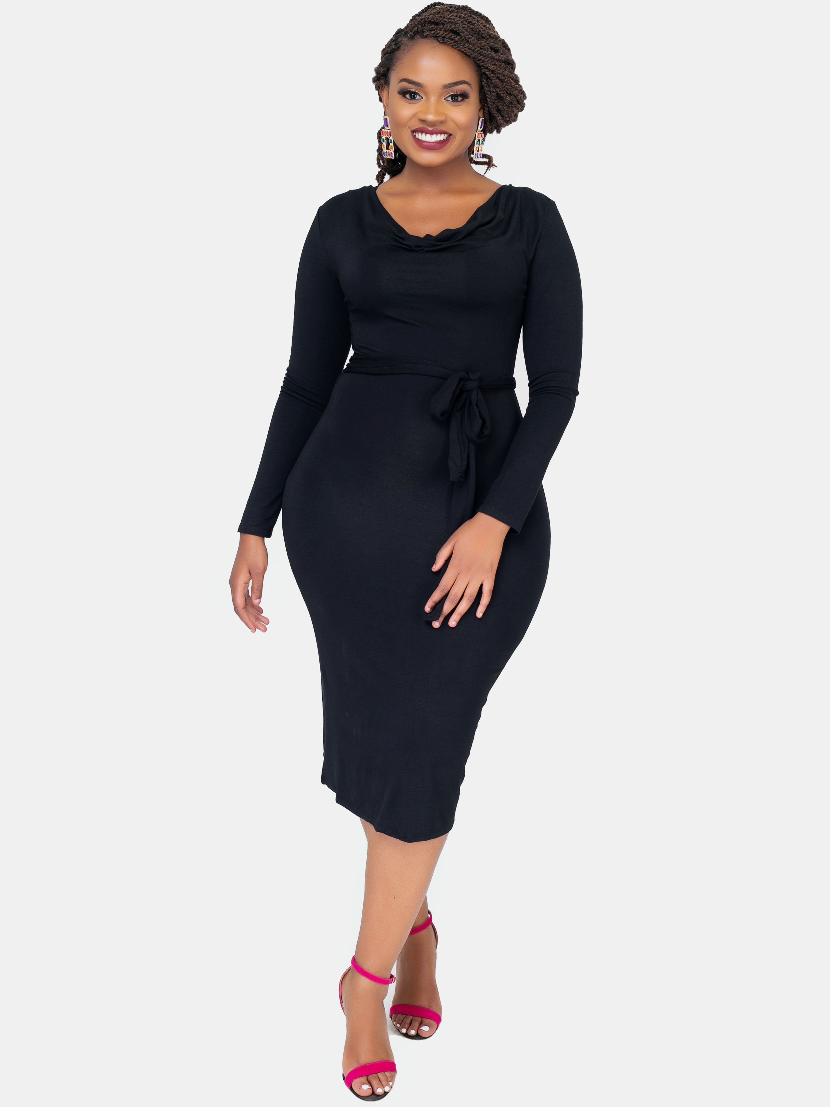 Vivo Alani Dress - Black - Shop Zetu