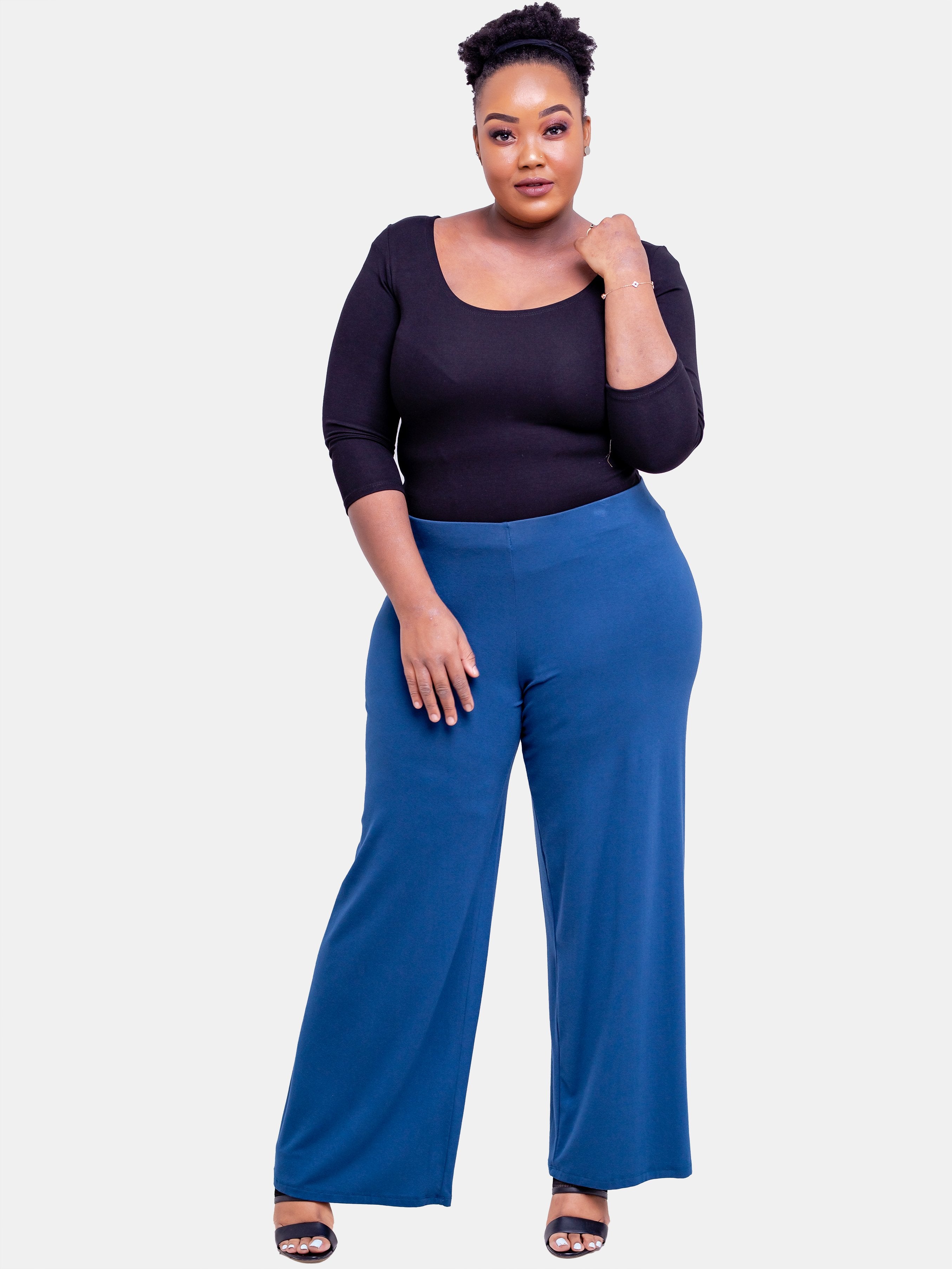 Vivo Palazzo Pants - Teal - Shop Zetu