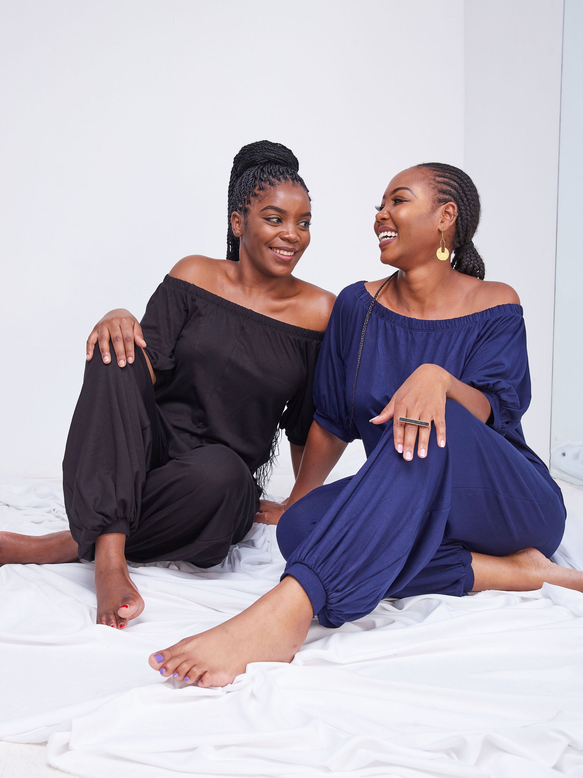 Vivo Arusha Off Shoulder Jumpsuit - Black