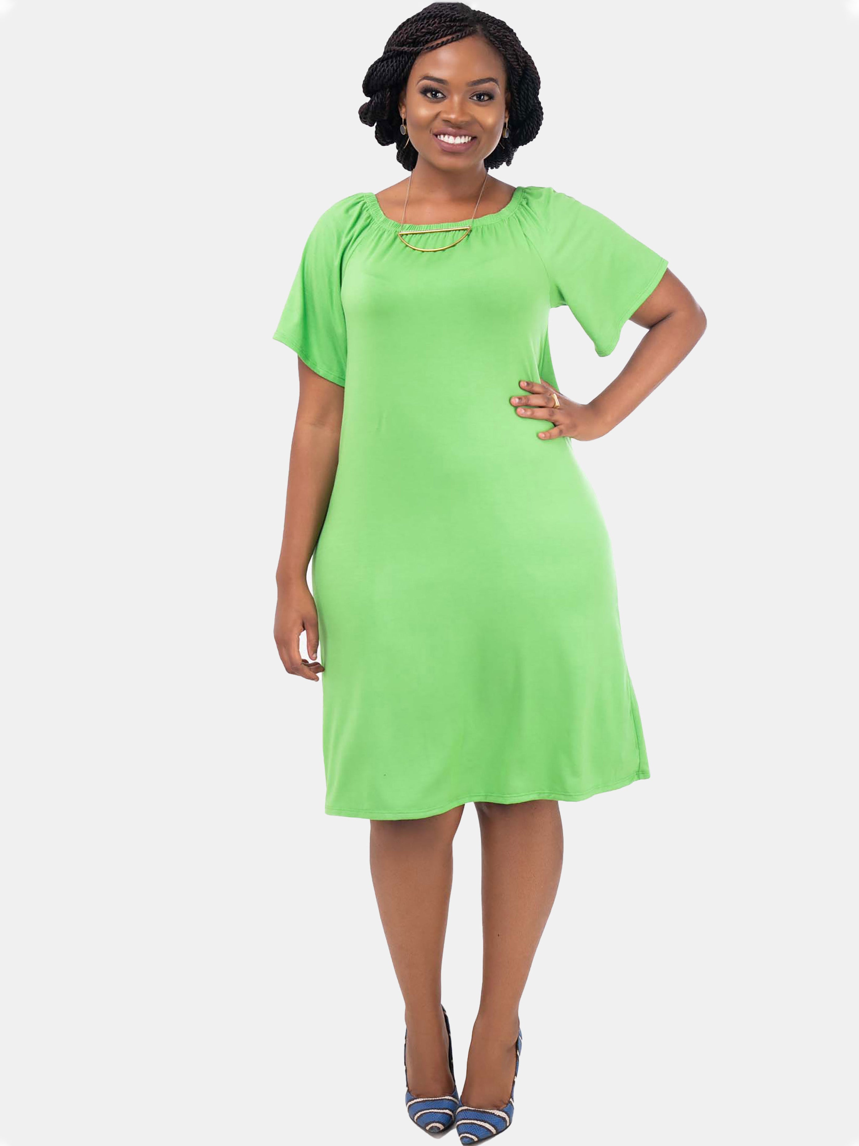 Vivo Lia Off-shoulder Dress - Green (Special Offer)