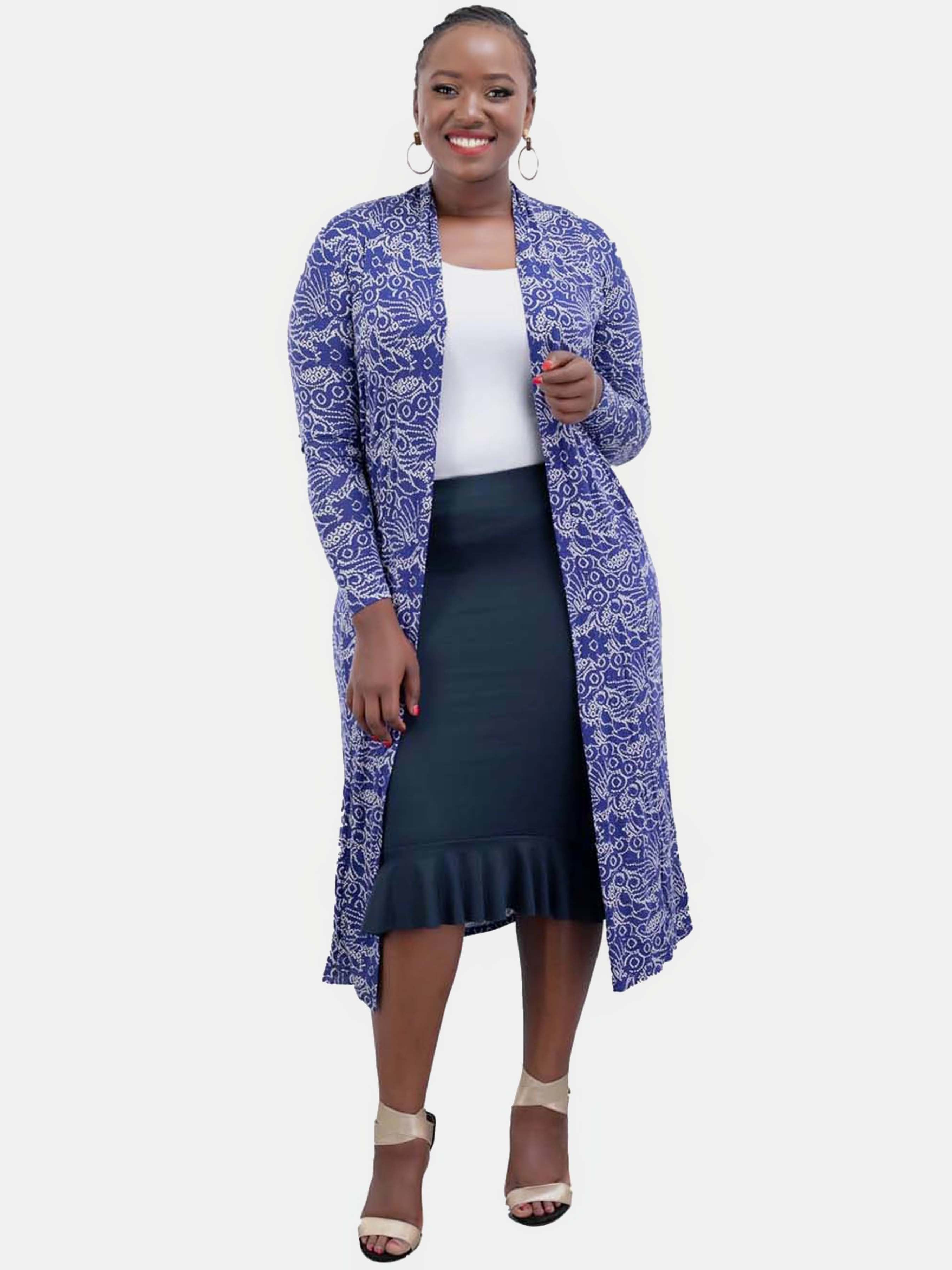 Vivo Long Lily Waterfall - Blue Print - Shop Zetu